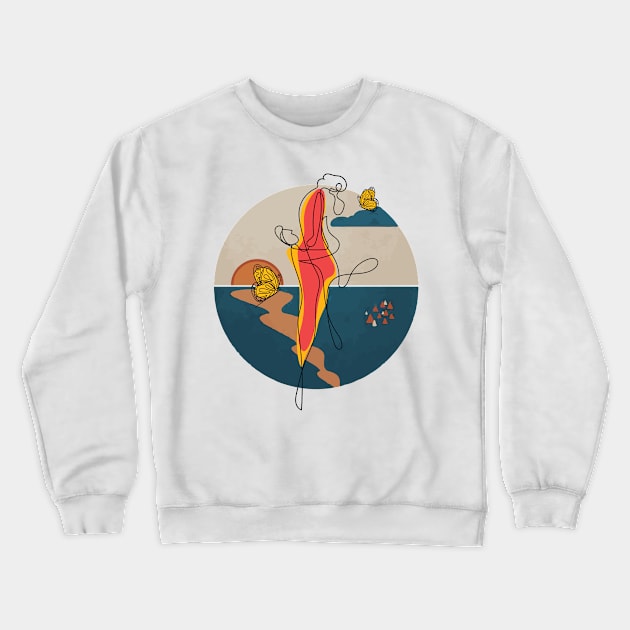 Womanly Wisdom Crewneck Sweatshirt by Art by Ergate